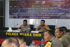 Puslitbang Polri Gelar Penelitian  Penerapan ETLE di Polres Muara Enim