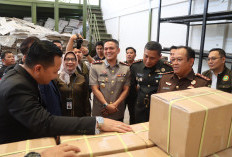 Kapolres Muara Enim Bersama Forkompimda melakukan pengecekan Gudang Logistik Pilkada 2024