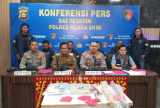 5 Pelaku dan 1 Penadah Pencurian 163 Rolling Door dan 24 Pintu Toilet Pasar Inpres Muara Enim Dibekuk Polisi