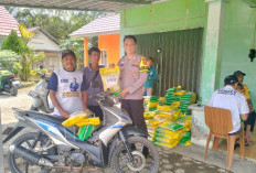 Polres Muara Enim Salurkan 8 Ton Beras Untuk 6 Desa