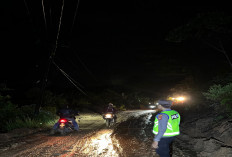 Evakuasi Timbunan Longsor Selama 5 Jam, Jalan Sri Tanjung - Tebing Abang Kembali Normal