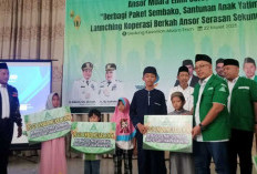 GP Ansor Muara Enim Santuni 160 Anak Yatim, Launching Koperasi Berkah Serasan Sekundang