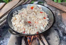 Nasi Goreng Jadul Bumbu Sederhana di Masak Pakai Kayu Bakar, Bikin Ketagihan