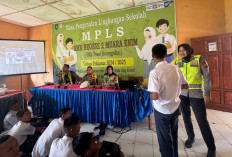 Satlantas Polres Muara Enim Tingkatkan Kesadaran Tertib Berlalu Lintas Siswa SMK