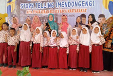 Story Telling Meriah di Panang Enim Tingkatkan Minat Baca Sejak Dini