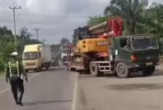 Antisipasi Kemacetan, Truk Angkut Alat Berat di Istirahatkan