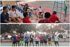 Tanding Persahabatan Tennis Lapangan Pelti Kota Prabumulih ke Kota Bandar Lampung 