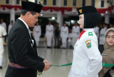Bupati Kukuhkan 50 Anggota Paskibraka HUT RI Ke-80