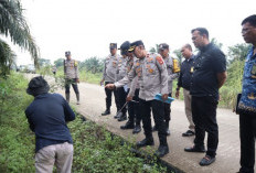 Tinjau Lahan Hibah Polsubsektor Muara Belida