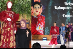 Dari Sayur ke Catwalk: Batik Petule Muara Enim Tampil Memukau di Panggung Kriya Sriwijaya