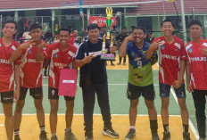 Prestasi Gemilang! Tim Bola Voli SMA Negeri 1 Ujanmas Raih Juara di Turnamen Bergengsi