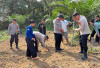  Polsek Rambang Dangku Tanam  Jagung Bersama Warga