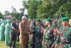 Bupati Muara Enim Sambut 450 Prajurit Satgas 