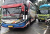 Truck Bermuatan Semen Macetkan Arus Lalu Lintas di Kota Muara Enim