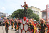 Drumband Canka Sriwijaya Meriahkan Karnaval Budaya dan Mobil Hias Muara Enim